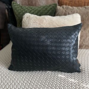 Frye Sleek Modern Faux Leather Pillow
